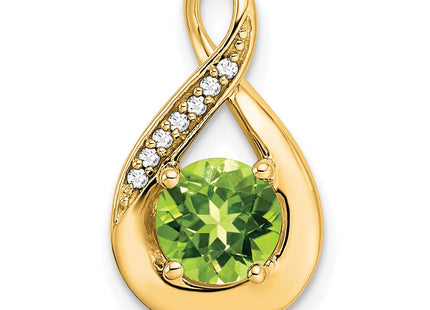 14K gold diamond pendant