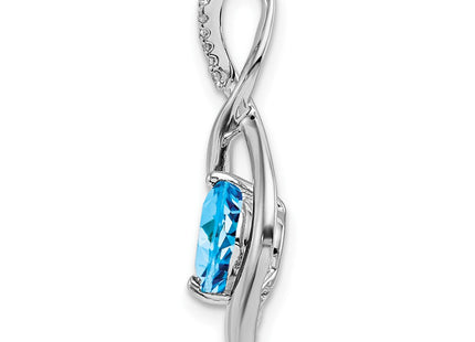 14k White Gold Pendants Style PM7057 - Classique Jewelry Inc.
