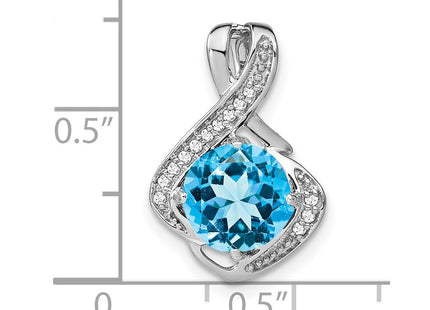 14k White Gold Pendants Style PM7058 - Classique Jewelry Inc.
