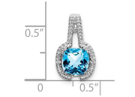14k White Gold Pendants Style PM7060 - Classique Jewelry Inc.