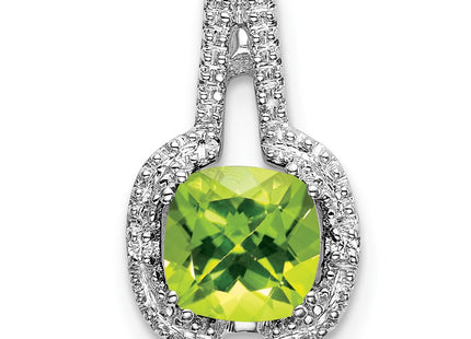 14K white gold diamond pendant