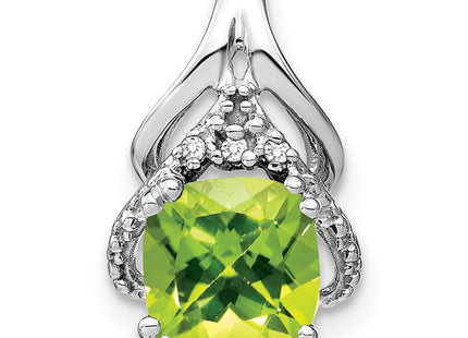 14K white gold diamond pendant