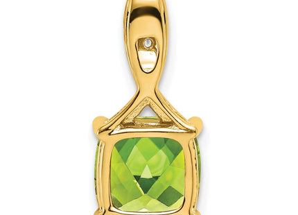 14K white gold diamond pendant, further view