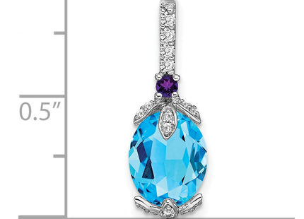 14k White Gold Pendants Style PM7070 - Classique Jewelry Inc.