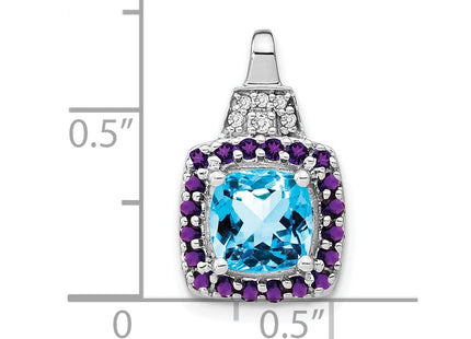 14k White Gold Pendants Style PM7073 - Classique Jewelry Inc.