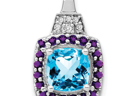 14k White Gold Pendants Style PM7073 - Classique Jewelry Inc.