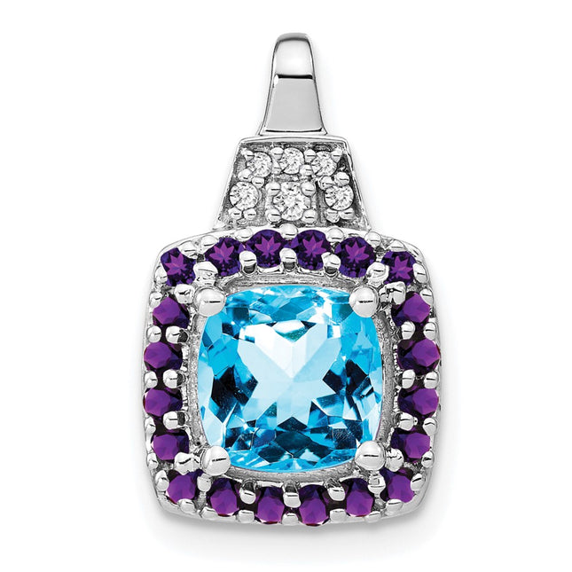 14k White Gold Pendants Style PM7073 - Classique Jewelry Inc.