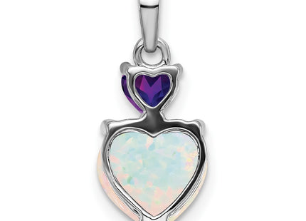 14k White Gold Pendants Style PM7076 - Classique Jewelry Inc.