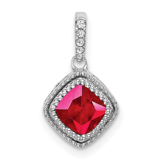 14k White Gold Pendants Style PM7092 - Classique Jewelry Inc.