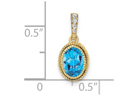 14k Yellow Gold Pendants Style PM7093 - Classique Jewelry Inc.