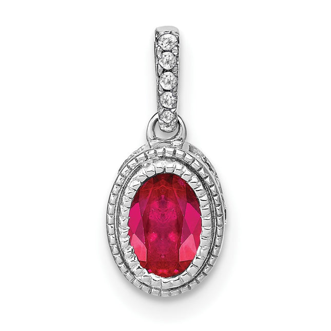 14k White Gold Pendants Style PM7093 - Classique Jewelry Inc.
