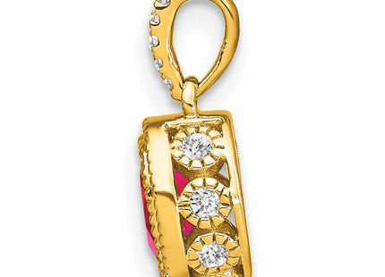 14k Yellow Gold Pendants Style PM7093 - Classique Jewelry Inc.