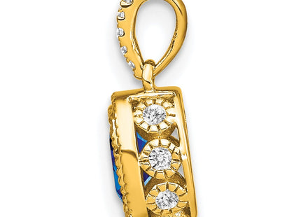 14k Yellow Gold Pendants Style PM7093 - Classique Jewelry Inc.