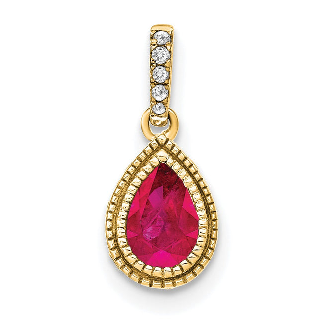 14k Yellow Gold Pendants Style PM7094 - Classique Jewelry Inc.