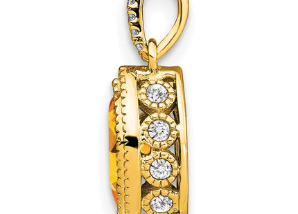 14k Yellow Gold Pendants Style PM7095 - Classique Jewelry Inc.
