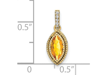 14k Yellow Gold Pendants Style PM7095 - Classique Jewelry Inc.