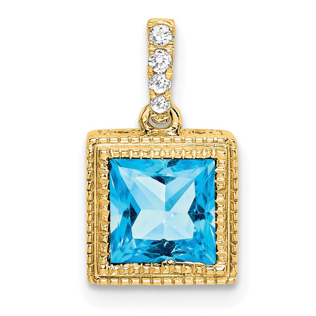 14k Yellow Gold Pendants Style PM7096 - Classique Jewelry Inc.