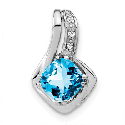 14K white gold diamond chain