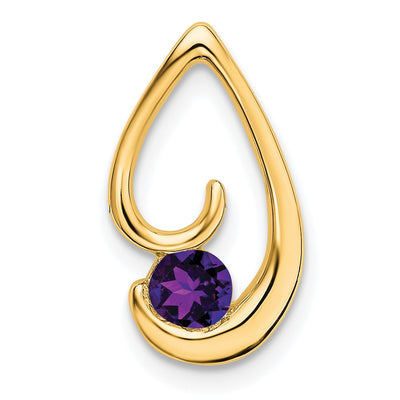 14K gold amethyst chain