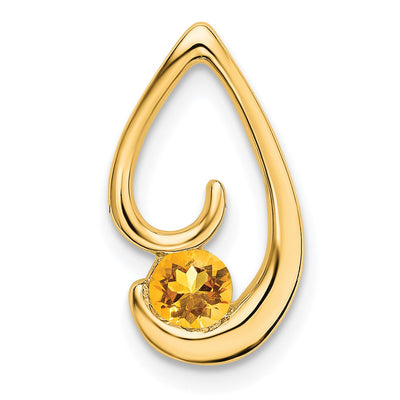 14K gold citrine chain