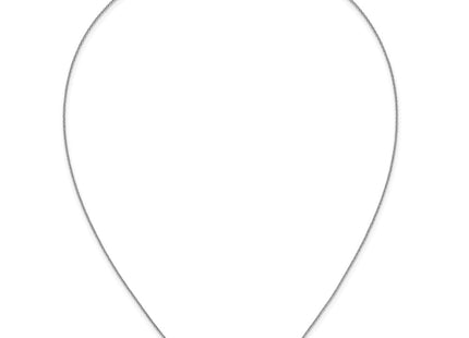 14K white gold diamond bar necklace, further view