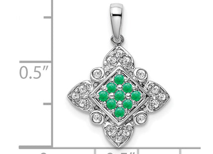 14k White Gold Pendants Style PM7181 - Classique Jewelry Inc.