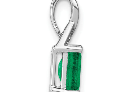 14K white gold diamond pendant, alternate view