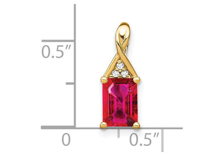 14K white gold diamond pendant, another view
