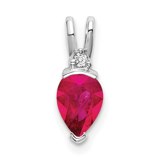 14k White Gold Pendants Style PM7189 - Classique Jewelry Inc.