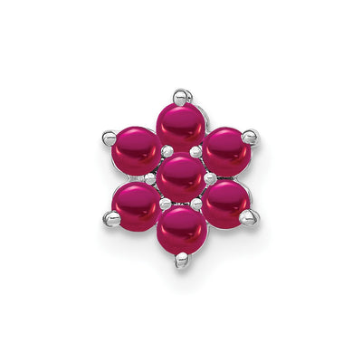 14K white gold ruby chain