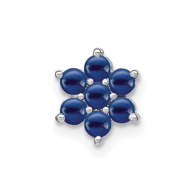 14K white gold sapphire chain