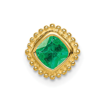 14K gold emerald chain