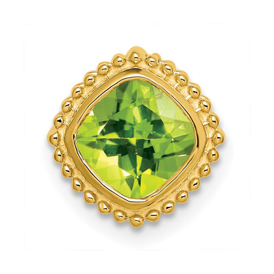 14K gold peridot chain