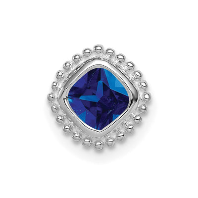 14K white gold sapphire chain