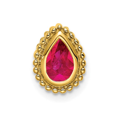 14K gold ruby chain