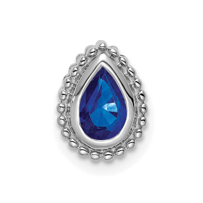 14K white gold sapphire chain