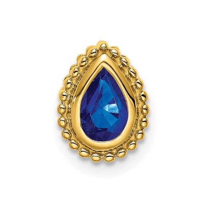 14K gold sapphire chain