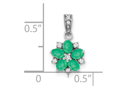 14k White Gold Pendants Style PM7207 - Classique Jewelry Inc.