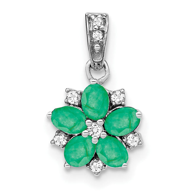 14k White Gold Pendants Style PM7207 - Classique Jewelry Inc.