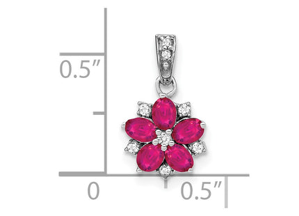 14k White Gold Pendants Style PM7207 - Classique Jewelry Inc.