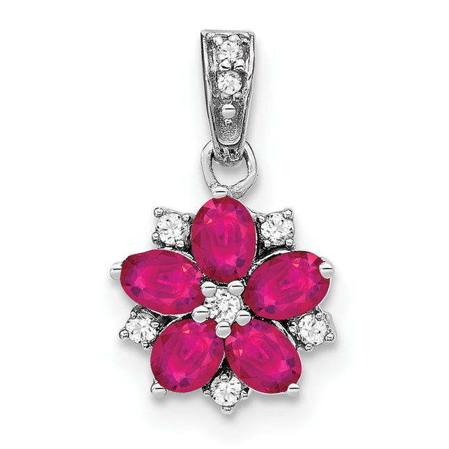 14k White Gold Pendants Style PM7207 - Classique Jewelry Inc.
