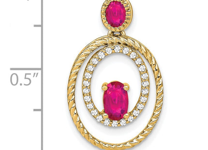 14k Yellow Gold Pendants Style PM7208 - Classique Jewelry Inc.