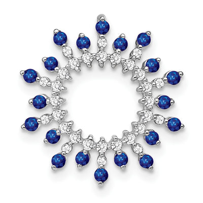 14K white gold diamond snowflake chain