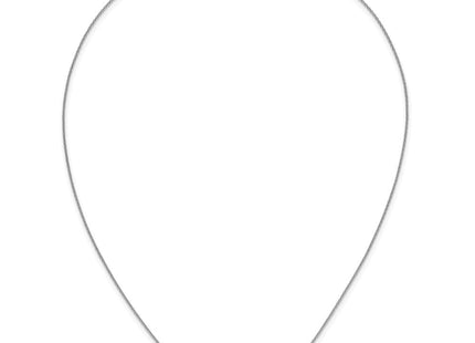 14k White Gold Octagon Sapphire and Diamond Bar Necklace (Style PM7225-SA-010-WA)