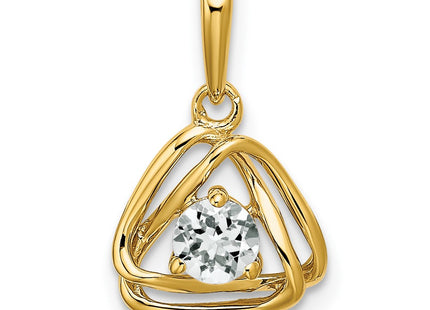 14k Yellow Gold Pendants Style PM7395 - Classique Jewelry Inc.