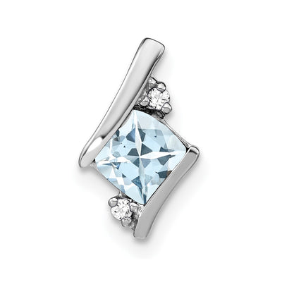 Sterling silver diamond pendant