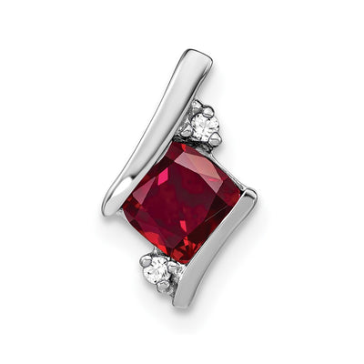 Sterling silver diamond pendant