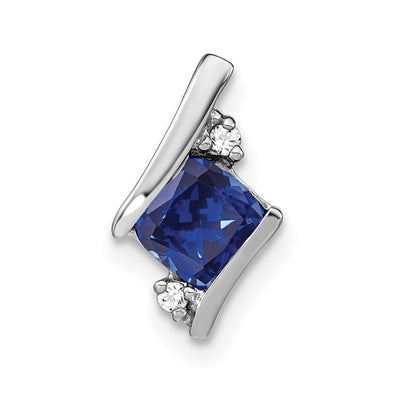 Sterling silver diamond pendant