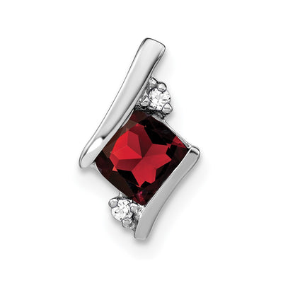 Sterling silver diamond pendant