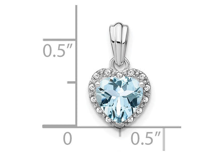 Sterling silver diamond pendant, another view